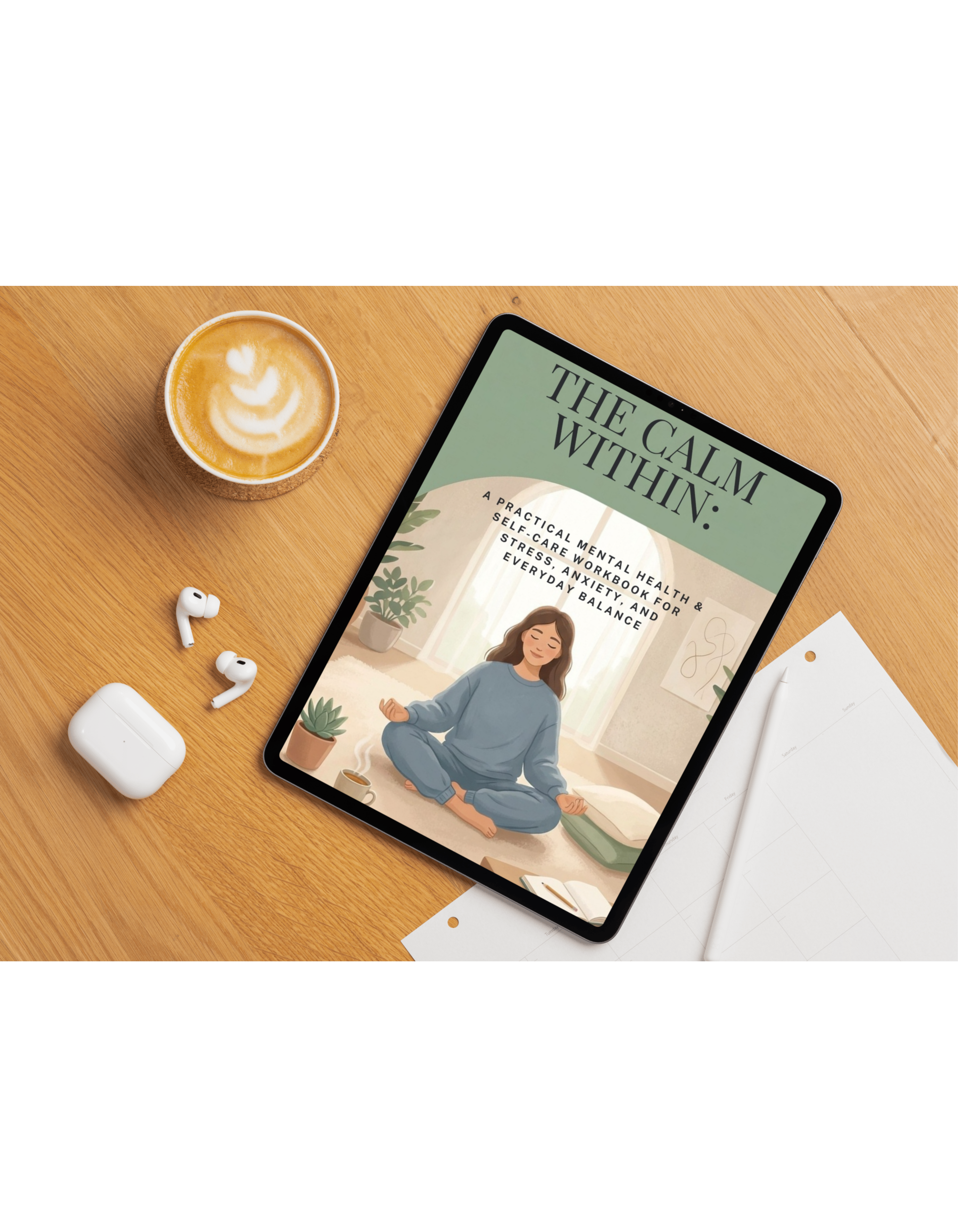 The Calm Within: Practical Mental Health & Self-Care Workbook